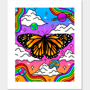 Butterfly skies Posters and Art